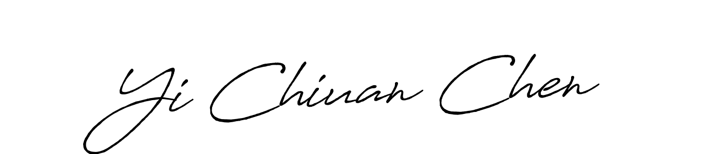Create a beautiful signature design for name Yi Chiuan Chen. With this signature (Antro_Vectra_Bolder) fonts, you can make a handwritten signature for free. Yi Chiuan Chen signature style 7 images and pictures png
