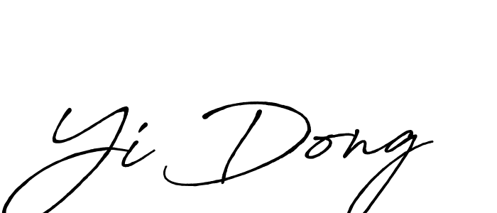 Use a signature maker to create a handwritten signature online. With this signature software, you can design (Antro_Vectra_Bolder) your own signature for name Yi Dong. Yi Dong signature style 7 images and pictures png