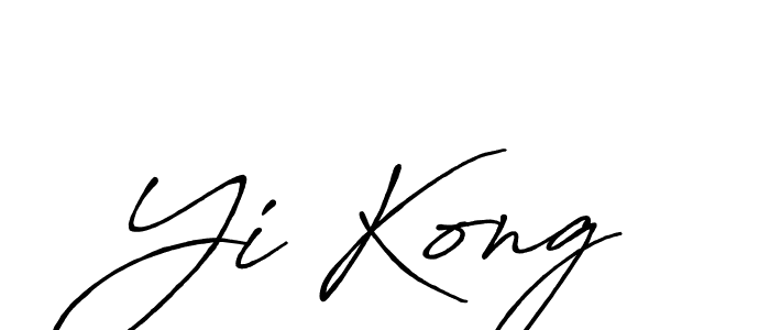 It looks lik you need a new signature style for name Yi Kong. Design unique handwritten (Antro_Vectra_Bolder) signature with our free signature maker in just a few clicks. Yi Kong signature style 7 images and pictures png