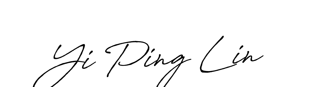 Make a beautiful signature design for name Yi Ping Lin. With this signature (Antro_Vectra_Bolder) style, you can create a handwritten signature for free. Yi Ping Lin signature style 7 images and pictures png