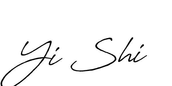 It looks lik you need a new signature style for name Yi Shi. Design unique handwritten (Antro_Vectra_Bolder) signature with our free signature maker in just a few clicks. Yi Shi signature style 7 images and pictures png