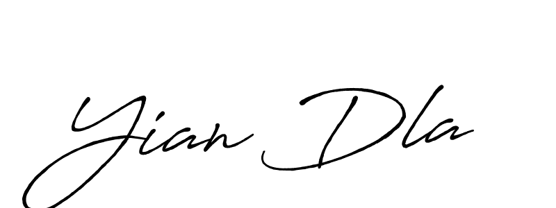 The best way (Antro_Vectra_Bolder) to make a short signature is to pick only two or three words in your name. The name Yian Dla include a total of six letters. For converting this name. Yian Dla signature style 7 images and pictures png