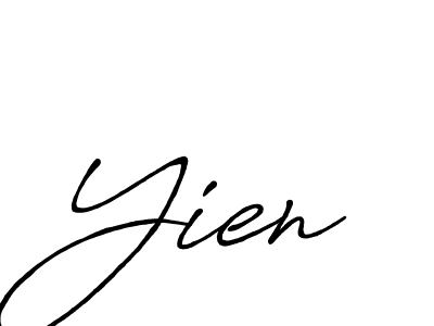 Antro_Vectra_Bolder is a professional signature style that is perfect for those who want to add a touch of class to their signature. It is also a great choice for those who want to make their signature more unique. Get Yien name to fancy signature for free. Yien signature style 7 images and pictures png