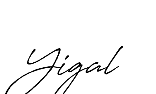 if you are searching for the best signature style for your name Yigal. so please give up your signature search. here we have designed multiple signature styles  using Antro_Vectra_Bolder. Yigal signature style 7 images and pictures png