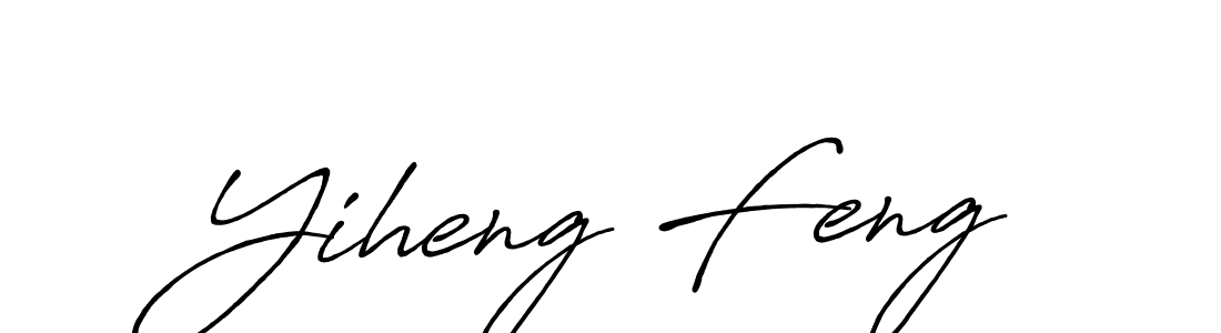 Make a beautiful signature design for name Yiheng Feng. With this signature (Antro_Vectra_Bolder) style, you can create a handwritten signature for free. Yiheng Feng signature style 7 images and pictures png