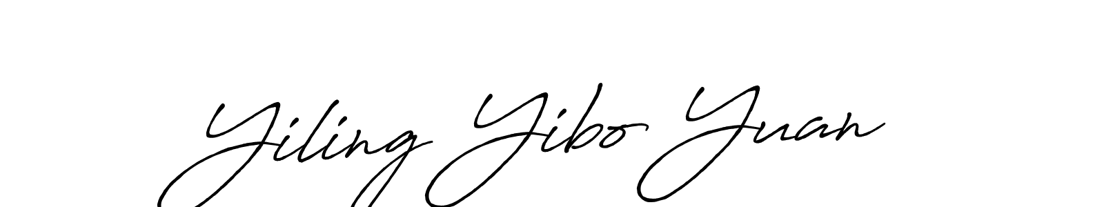 How to make Yiling Yibo Yuan signature? Antro_Vectra_Bolder is a professional autograph style. Create handwritten signature for Yiling Yibo Yuan name. Yiling Yibo Yuan signature style 7 images and pictures png
