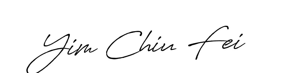 Also You can easily find your signature by using the search form. We will create Yim Chiu Fei name handwritten signature images for you free of cost using Antro_Vectra_Bolder sign style. Yim Chiu Fei signature style 7 images and pictures png