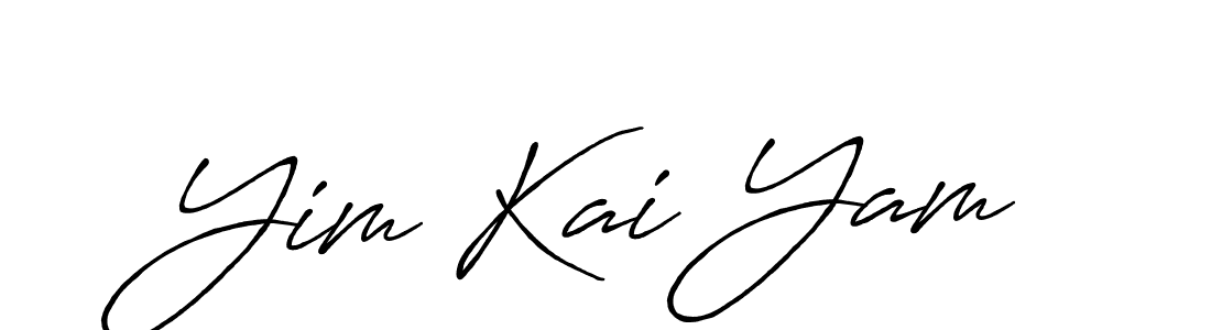 Once you've used our free online signature maker to create your best signature Antro_Vectra_Bolder style, it's time to enjoy all of the benefits that Yim Kai Yam name signing documents. Yim Kai Yam signature style 7 images and pictures png