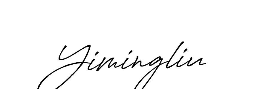 How to make Yimingliu name signature. Use Antro_Vectra_Bolder style for creating short signs online. This is the latest handwritten sign. Yimingliu signature style 7 images and pictures png