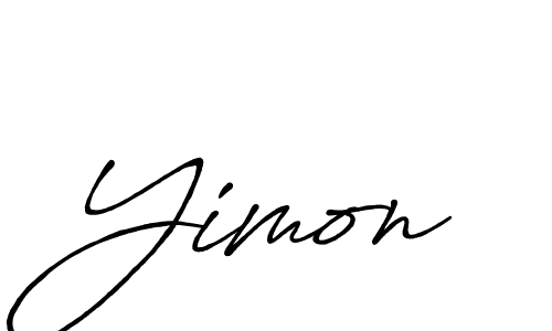 It looks lik you need a new signature style for name Yimon. Design unique handwritten (Antro_Vectra_Bolder) signature with our free signature maker in just a few clicks. Yimon signature style 7 images and pictures png