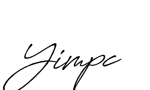 Also we have Yimpc name is the best signature style. Create professional handwritten signature collection using Antro_Vectra_Bolder autograph style. Yimpc signature style 7 images and pictures png