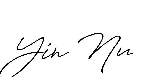 How to make Yin Nu signature? Antro_Vectra_Bolder is a professional autograph style. Create handwritten signature for Yin Nu name. Yin Nu signature style 7 images and pictures png