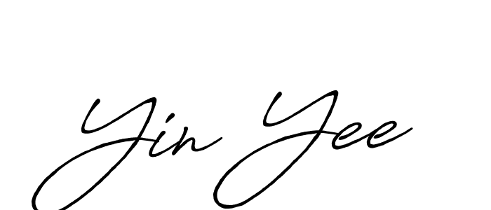 Design your own signature with our free online signature maker. With this signature software, you can create a handwritten (Antro_Vectra_Bolder) signature for name Yin Yee. Yin Yee signature style 7 images and pictures png