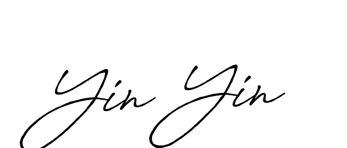 Yin Yin stylish signature style. Best Handwritten Sign (Antro_Vectra_Bolder) for my name. Handwritten Signature Collection Ideas for my name Yin Yin. Yin Yin signature style 7 images and pictures png