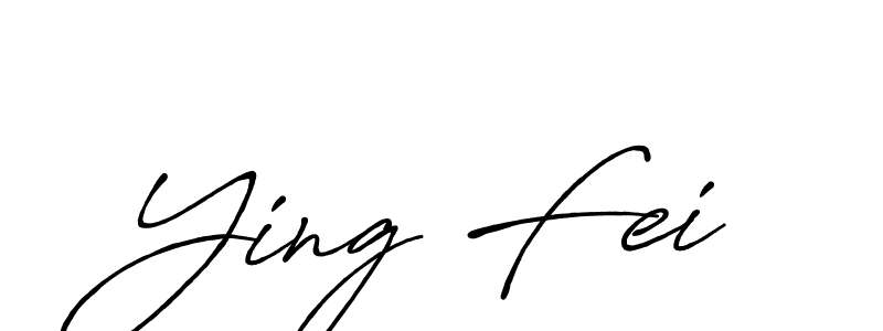 Make a beautiful signature design for name Ying Fei. With this signature (Antro_Vectra_Bolder) style, you can create a handwritten signature for free. Ying Fei signature style 7 images and pictures png