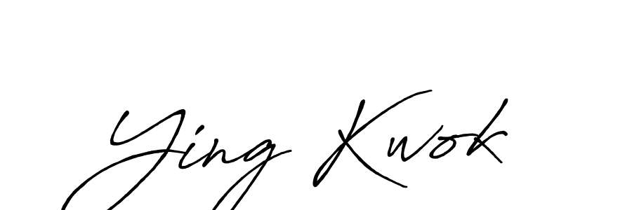 Make a beautiful signature design for name Ying Kwok. With this signature (Antro_Vectra_Bolder) style, you can create a handwritten signature for free. Ying Kwok signature style 7 images and pictures png