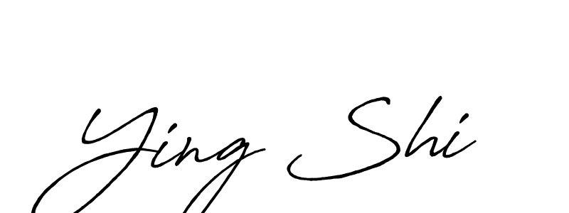 Also we have Ying Shi name is the best signature style. Create professional handwritten signature collection using Antro_Vectra_Bolder autograph style. Ying Shi signature style 7 images and pictures png