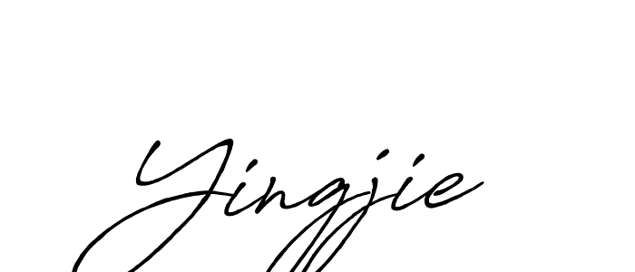 The best way (Antro_Vectra_Bolder) to make a short signature is to pick only two or three words in your name. The name Yingjie include a total of six letters. For converting this name. Yingjie signature style 7 images and pictures png