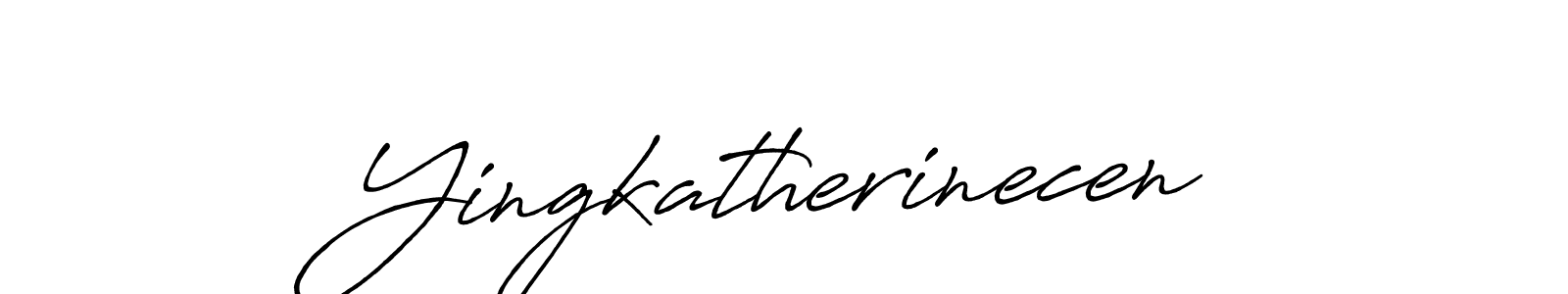 Design your own signature with our free online signature maker. With this signature software, you can create a handwritten (Antro_Vectra_Bolder) signature for name Yingkatherinecen. Yingkatherinecen signature style 7 images and pictures png