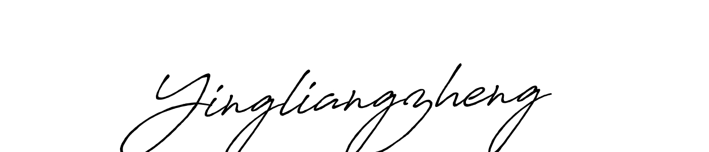 How to make Yingliangzheng signature? Antro_Vectra_Bolder is a professional autograph style. Create handwritten signature for Yingliangzheng name. Yingliangzheng signature style 7 images and pictures png