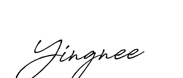 Also we have Yingnee name is the best signature style. Create professional handwritten signature collection using Antro_Vectra_Bolder autograph style. Yingnee signature style 7 images and pictures png