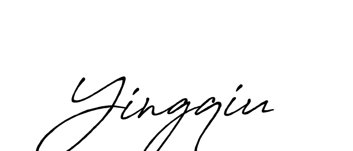 How to make Yingqiu signature? Antro_Vectra_Bolder is a professional autograph style. Create handwritten signature for Yingqiu name. Yingqiu signature style 7 images and pictures png