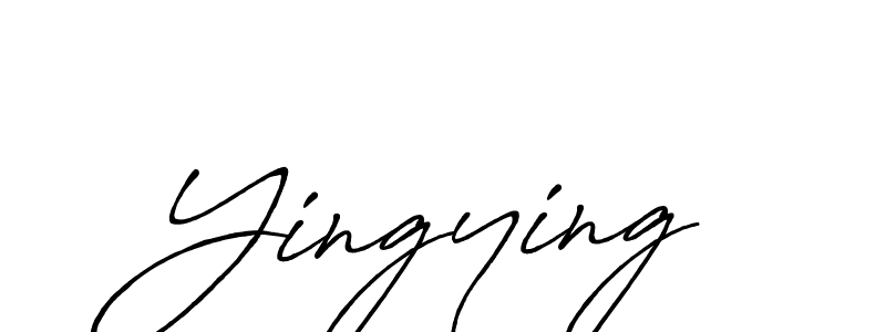 How to make Yingying name signature. Use Antro_Vectra_Bolder style for creating short signs online. This is the latest handwritten sign. Yingying signature style 7 images and pictures png