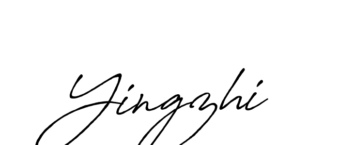 How to make Yingzhi name signature. Use Antro_Vectra_Bolder style for creating short signs online. This is the latest handwritten sign. Yingzhi signature style 7 images and pictures png