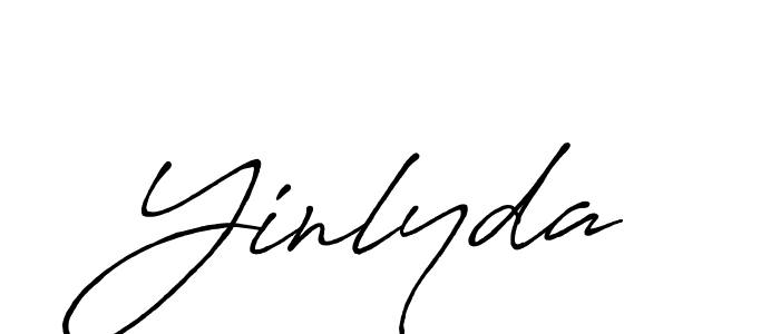 Once you've used our free online signature maker to create your best signature Antro_Vectra_Bolder style, it's time to enjoy all of the benefits that Yinlyda name signing documents. Yinlyda signature style 7 images and pictures png