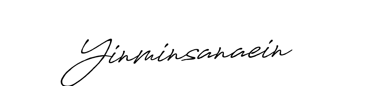 How to make Yinminsanaein name signature. Use Antro_Vectra_Bolder style for creating short signs online. This is the latest handwritten sign. Yinminsanaein signature style 7 images and pictures png