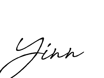 How to make Yinn name signature. Use Antro_Vectra_Bolder style for creating short signs online. This is the latest handwritten sign. Yinn signature style 7 images and pictures png