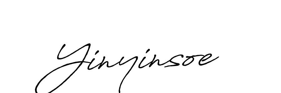 Make a beautiful signature design for name Yinyinsoe. With this signature (Antro_Vectra_Bolder) style, you can create a handwritten signature for free. Yinyinsoe signature style 7 images and pictures png
