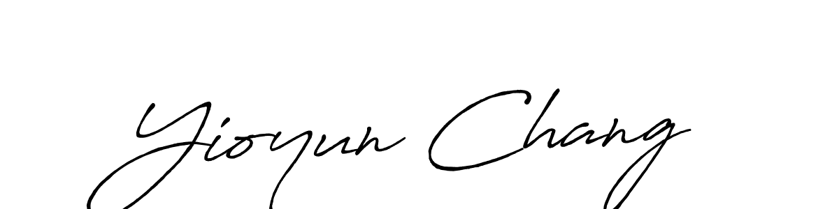 Use a signature maker to create a handwritten signature online. With this signature software, you can design (Antro_Vectra_Bolder) your own signature for name Yioyun Chang. Yioyun Chang signature style 7 images and pictures png