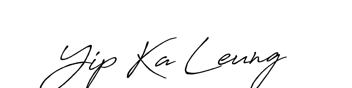 Also we have Yip Ka Leung name is the best signature style. Create professional handwritten signature collection using Antro_Vectra_Bolder autograph style. Yip Ka Leung signature style 7 images and pictures png