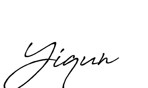 Also we have Yiqun name is the best signature style. Create professional handwritten signature collection using Antro_Vectra_Bolder autograph style. Yiqun signature style 7 images and pictures png