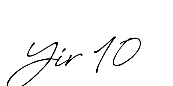 Use a signature maker to create a handwritten signature online. With this signature software, you can design (Antro_Vectra_Bolder) your own signature for name Yir 10. Yir 10 signature style 7 images and pictures png