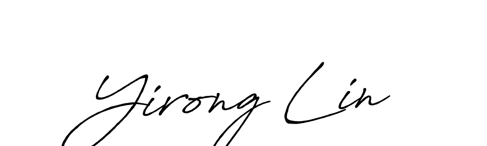 How to Draw Yirong Lin signature style? Antro_Vectra_Bolder is a latest design signature styles for name Yirong Lin. Yirong Lin signature style 7 images and pictures png
