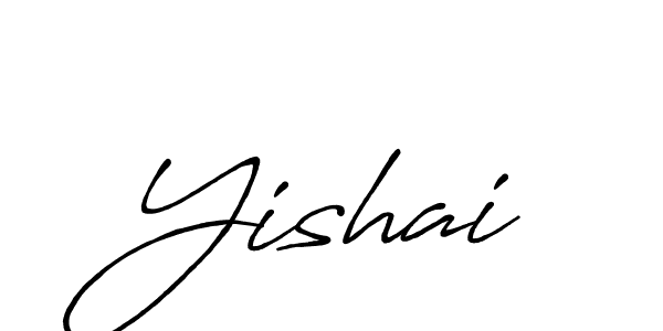 Make a beautiful signature design for name Yishai. With this signature (Antro_Vectra_Bolder) style, you can create a handwritten signature for free. Yishai signature style 7 images and pictures png