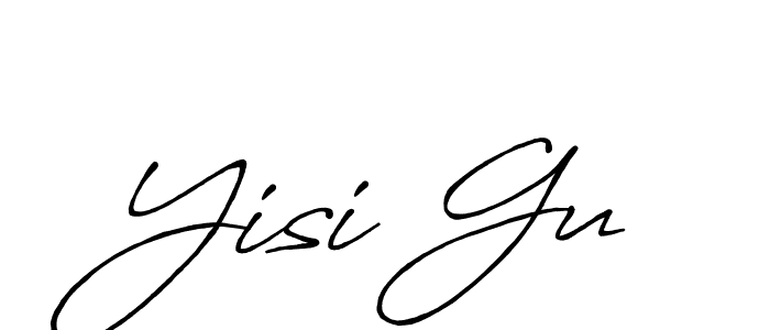 Make a short Yisi Gu signature style. Manage your documents anywhere anytime using Antro_Vectra_Bolder. Create and add eSignatures, submit forms, share and send files easily. Yisi Gu signature style 7 images and pictures png