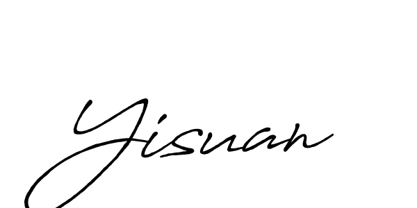 Design your own signature with our free online signature maker. With this signature software, you can create a handwritten (Antro_Vectra_Bolder) signature for name Yisuan. Yisuan signature style 7 images and pictures png