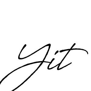 You should practise on your own different ways (Antro_Vectra_Bolder) to write your name (Yit) in signature. don't let someone else do it for you. Yit signature style 7 images and pictures png