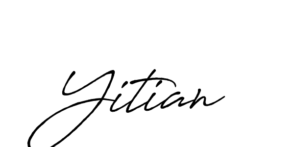 How to Draw Yitian signature style? Antro_Vectra_Bolder is a latest design signature styles for name Yitian. Yitian signature style 7 images and pictures png