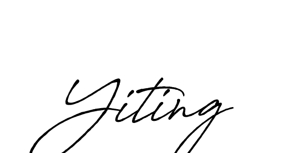 Also we have Yiting name is the best signature style. Create professional handwritten signature collection using Antro_Vectra_Bolder autograph style. Yiting signature style 7 images and pictures png