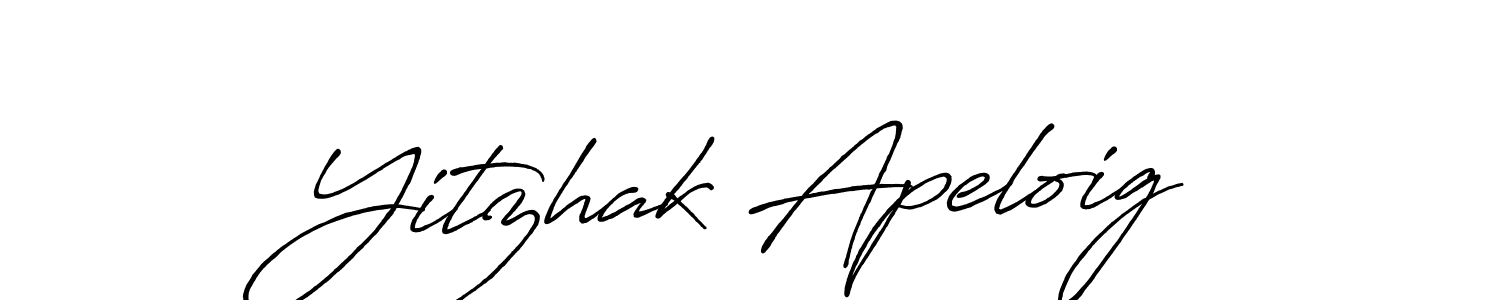 Make a beautiful signature design for name Yitzhak Apeloig. With this signature (Antro_Vectra_Bolder) style, you can create a handwritten signature for free. Yitzhak Apeloig signature style 7 images and pictures png