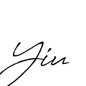 Similarly Antro_Vectra_Bolder is the best handwritten signature design. Signature creator online .You can use it as an online autograph creator for name Yiu. Yiu signature style 7 images and pictures png