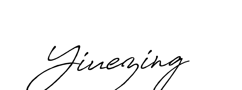 You should practise on your own different ways (Antro_Vectra_Bolder) to write your name (Yiuezing) in signature. don't let someone else do it for you. Yiuezing signature style 7 images and pictures png