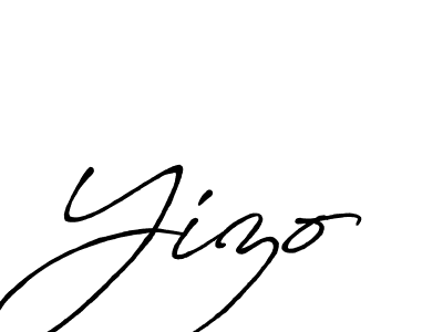 Make a beautiful signature design for name Yizo. With this signature (Antro_Vectra_Bolder) style, you can create a handwritten signature for free. Yizo signature style 7 images and pictures png