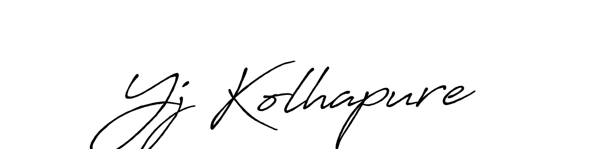 if you are searching for the best signature style for your name Yj Kolhapure. so please give up your signature search. here we have designed multiple signature styles  using Antro_Vectra_Bolder. Yj Kolhapure signature style 7 images and pictures png