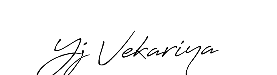 How to make Yj Vekariya signature? Antro_Vectra_Bolder is a professional autograph style. Create handwritten signature for Yj Vekariya name. Yj Vekariya signature style 7 images and pictures png