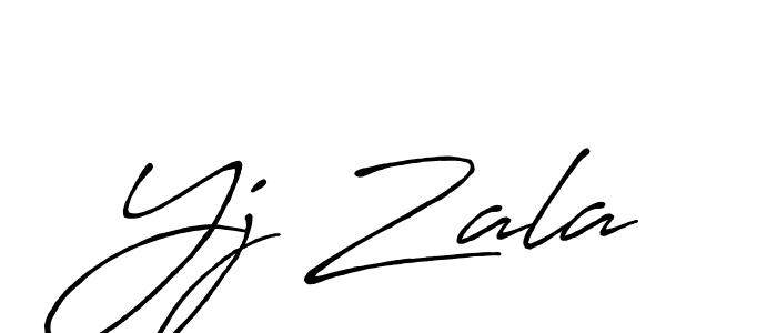 How to Draw Yj Zala signature style? Antro_Vectra_Bolder is a latest design signature styles for name Yj Zala. Yj Zala signature style 7 images and pictures png